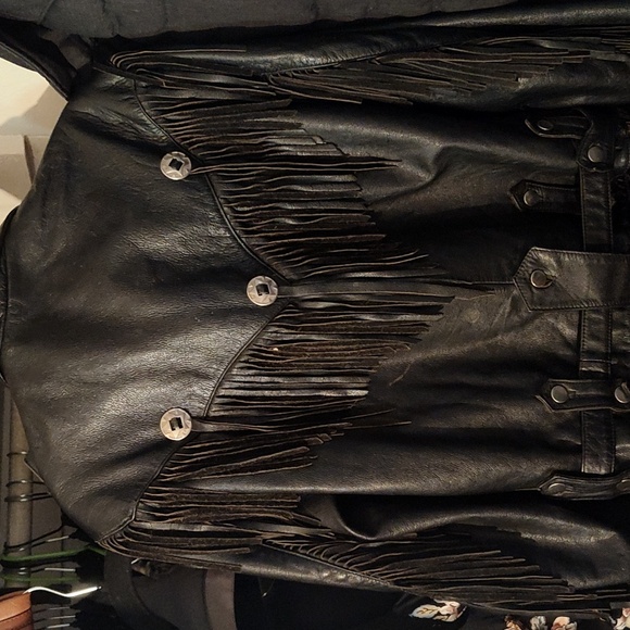 Genuine leather biker jacket - Picture 2 of 7